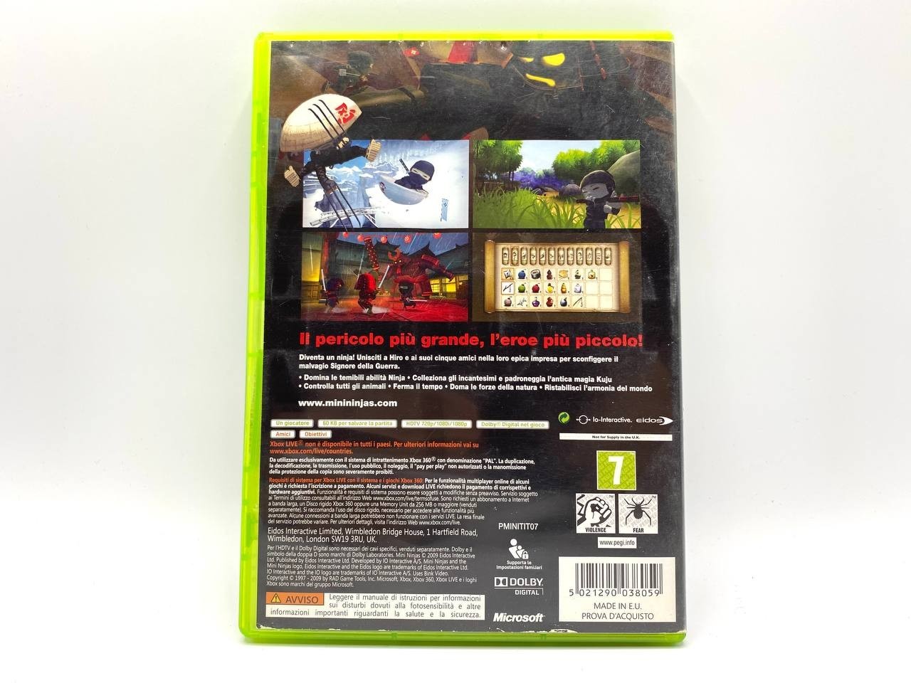 Mini Ninjas Manual Tested Microsoft Xbox 360 Completo funzionante Italiano