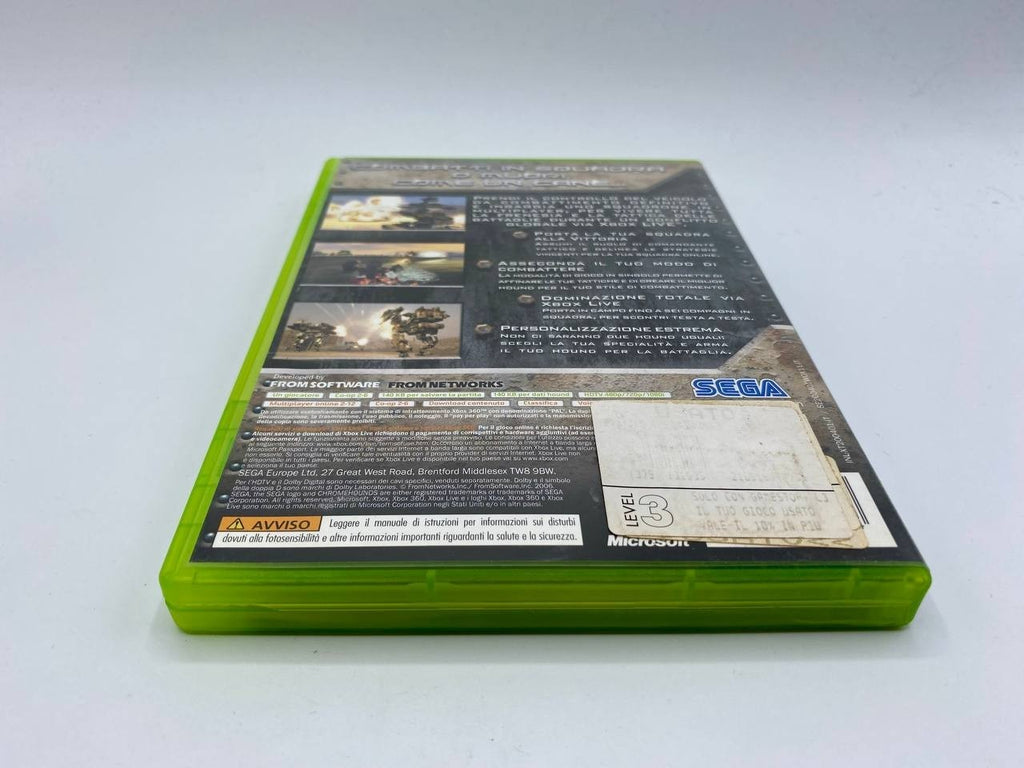 Videogioco ChromeHounds XBOX 360 ESCLUSIVO Sega 2006 Italiano Funzionante