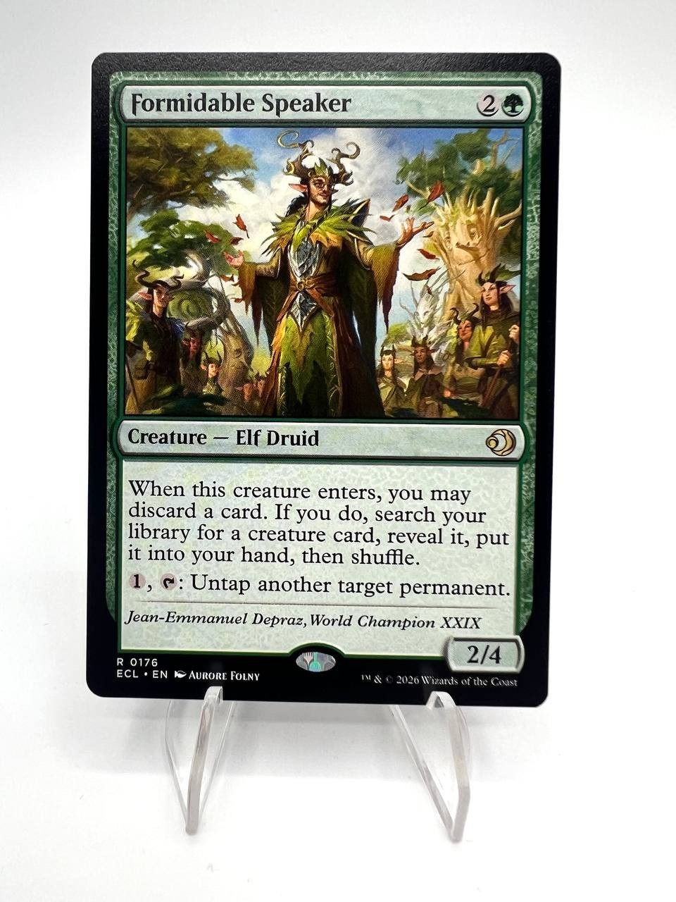 Carta Magic MTG Formidable Speaker 0176 ECL Lorwyn Eclipsed Regular NM ENG