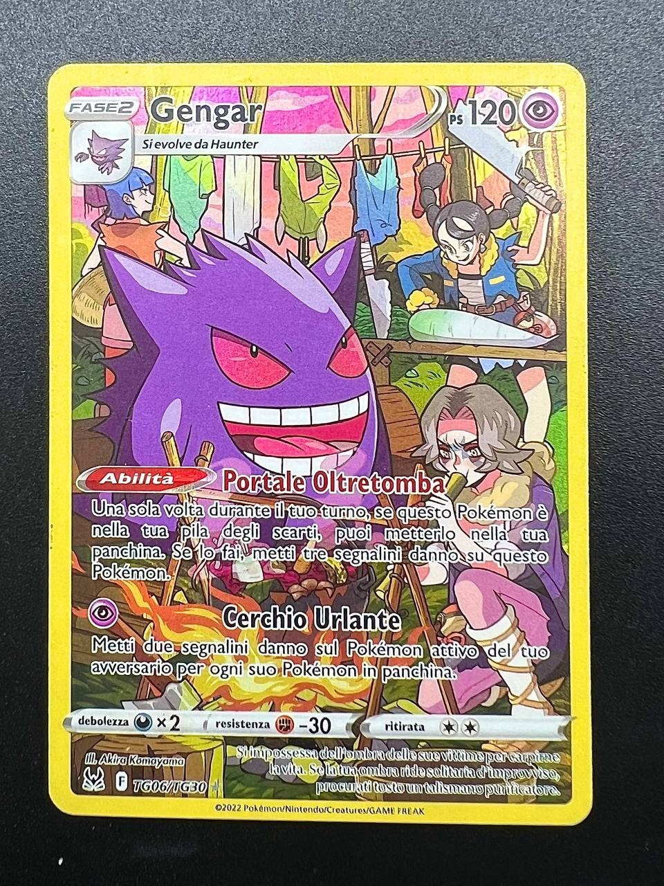 Carta Pokemon Gengar TG06/TG30 LOR Origine perduta Italiano Holo Played