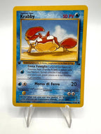 Carta Pokémon Krabby 51/62 1 Edizione Italiano Fossil FO Vintage Excellent