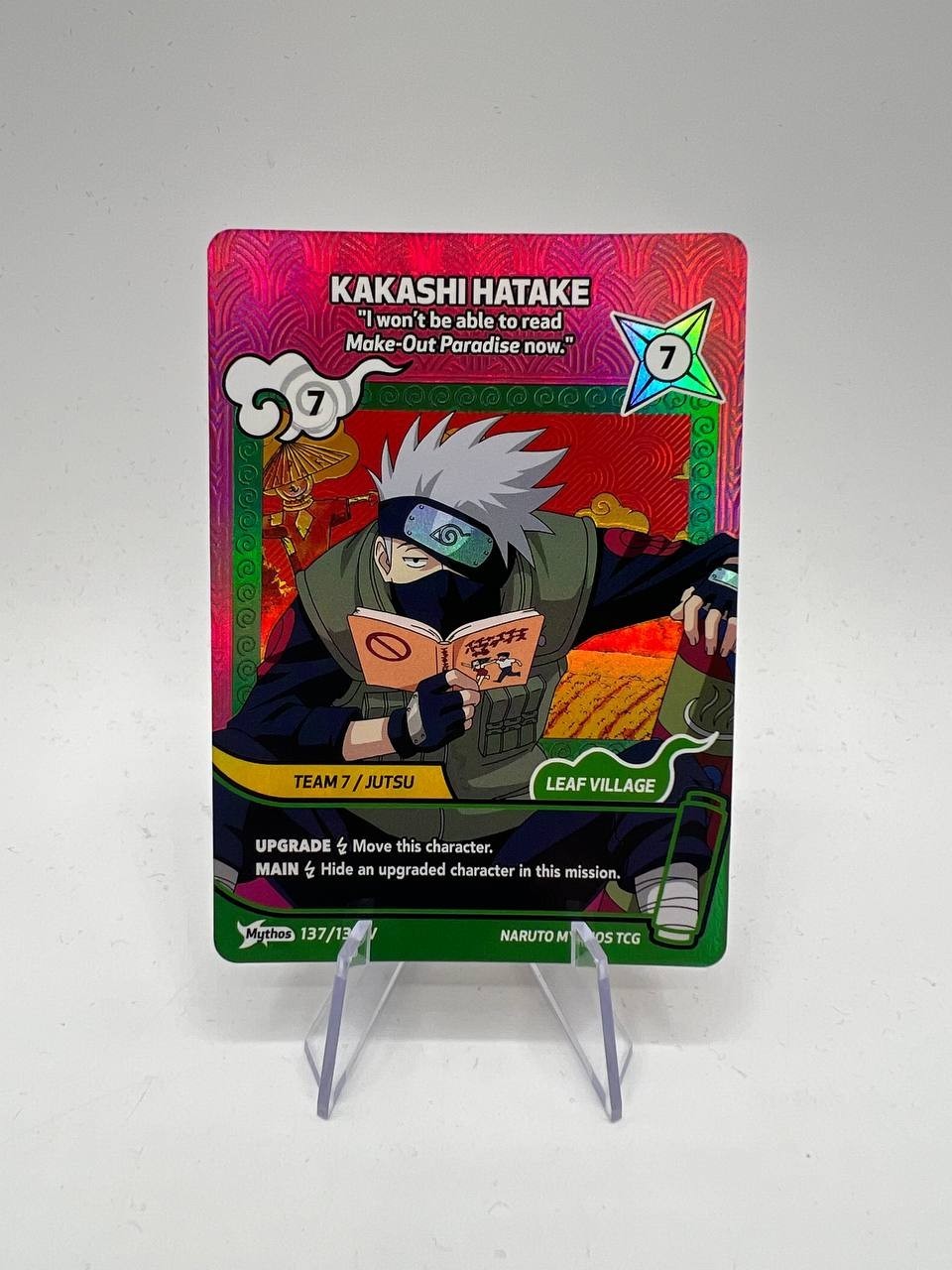 Naruto Mythos TCG - Kakashi Hatake 137/130 V Esclusiva Grading Promo 1st Ed