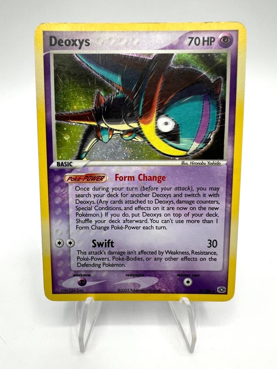 Carta pokemon Deoxys Speed 2/106 set EX Emerald Holo Excellent Inglese ENG
