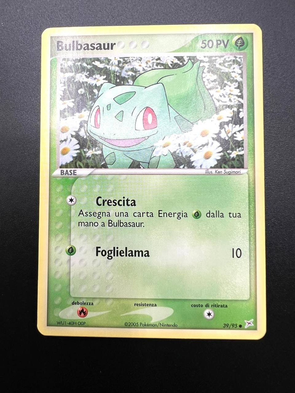 Carta pokemon Bulbasaur 39/95 EX Team Magma vs Team Idro Italiano No holo NM