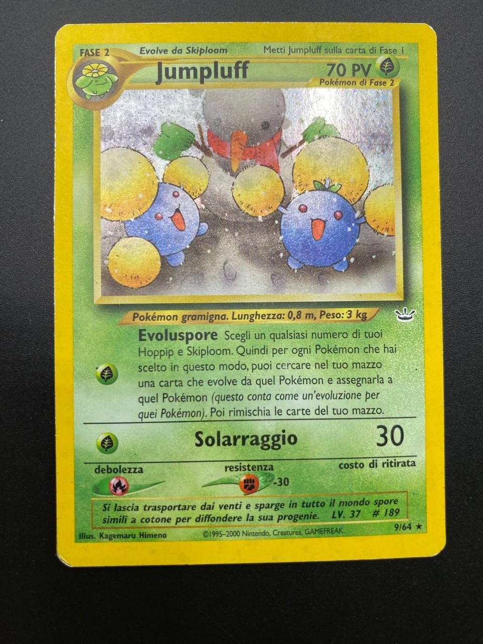 Carta Pokémon Jumpluff 9/64 set Neo Revelation Holo Italiano Good Vintage