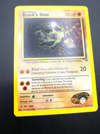 Brock's Onix 21/132 carta Pokémon set Gym Heroes No holo Excellent Inglese ENG