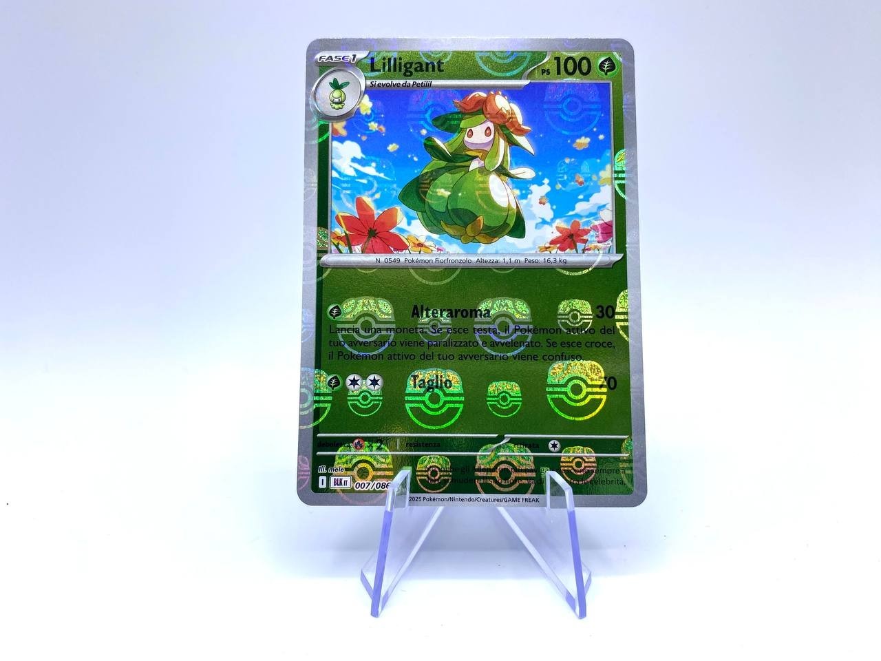 Carta Lilligant 007/086 BLK set Black Bolt Masterball Reverse Pokemon Near Mint