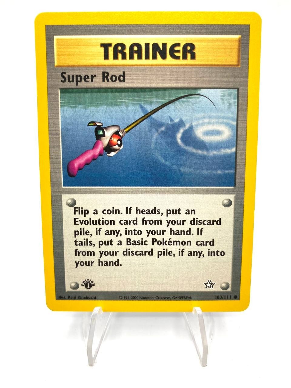 Carta pokemon SUPER ROD 103/111 1ST EDITION Neo Genesis Vintage Excellent ENG