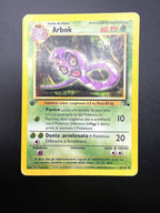 Carta pokemon Arbok 31/62 1a Edizione set Fossil FO Italiano Played Vintage
