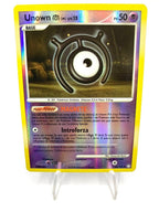 Carta Pokemon Unown M 66/123 set Mysterious Treasures NM Reverse holo Vintage