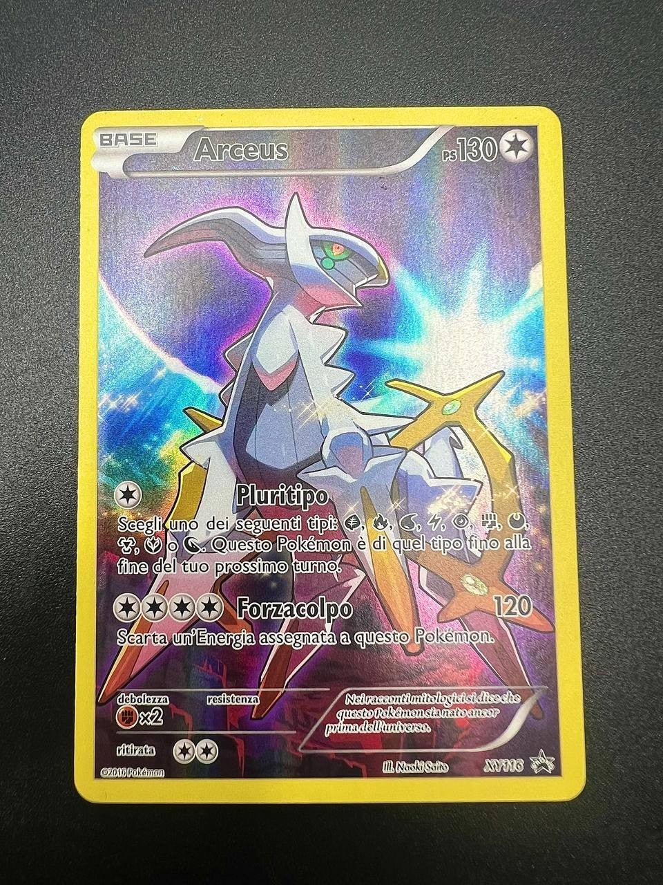Pokémon ARCEUS XY116 PROMO BLACK STAR ITALIANO EXCELLENT CARTA ITA EXC