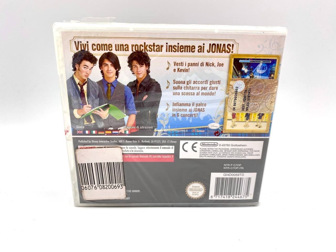 Gioco Disney Jonas Nintendo DS Completo Italiano Funzionante Semi sigillato