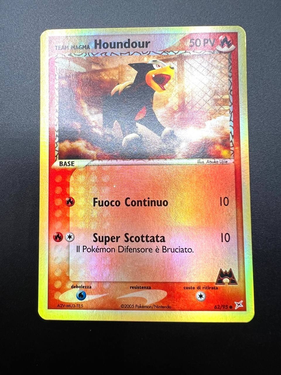 Team Magma's Houndour 62/95 Team Magma vs Team Aqua Reverse Holo ITA EXC