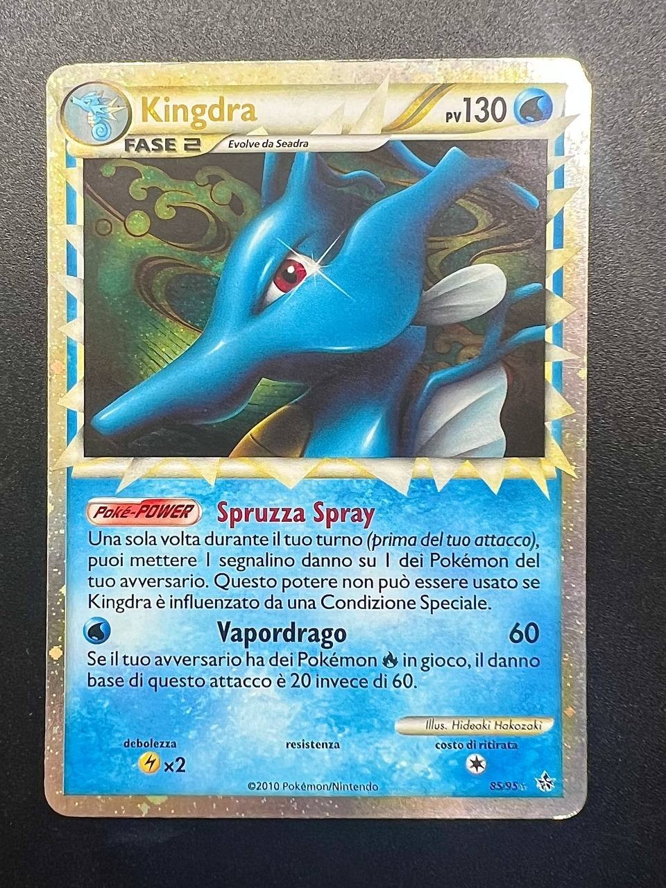 Carta Pokémon Kingdra 85/95 UL Forze scatenate Italiano Vintage Holo Excellent
