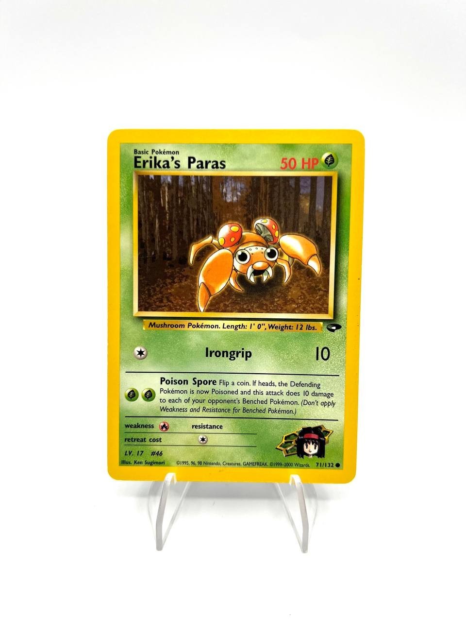 carta pokemon Koga's Grimer 78/132 set Gym Challenge Excellent Inglese Vintage