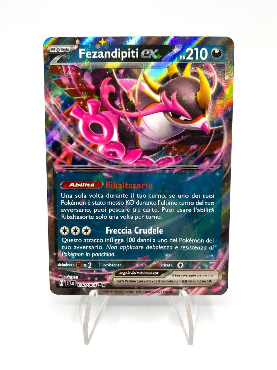 Carta POKEMON SFA 038/064 Fezandipiti ex Segreto Fiabesco Italiano Near Mint