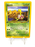 Carta pokemon set Neo Genesis Shuckle 72/111 1st edition Excellent Vintage ENG