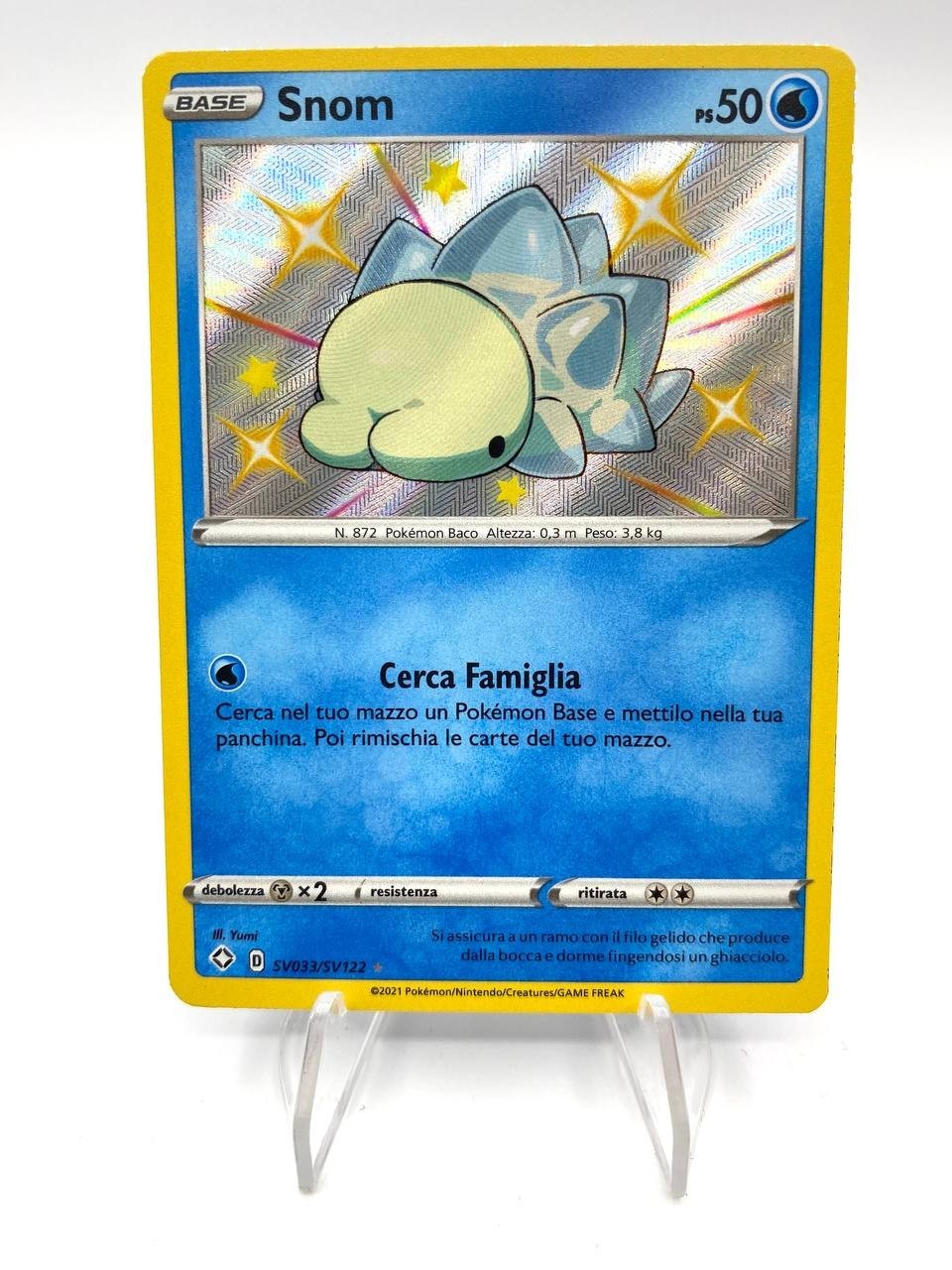 carta Pokémon SV033/SV122 SNOM Baby Shiny Destino Splendente Italiano Near Mint