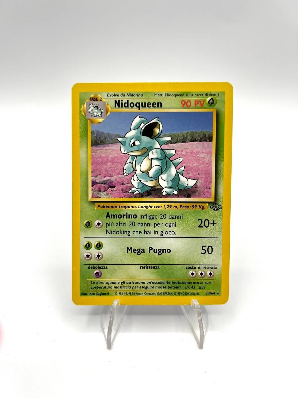 Carta Pokemon Nidoqueen 23/64 set Jungle Italiano ITA Vintage Excellent no holo
