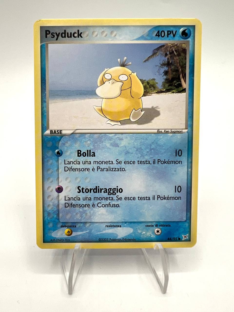 Carta Pokémon Psyduck 44/95 EX Team Magma vs Team Aqua no Holo ITA Near mint