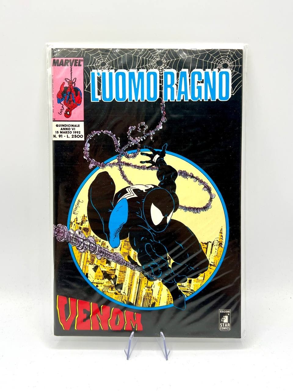 L'Uomo Ragno #91 1992 Fumetto Italiano Star Comics 1st VENOM Spider man Marvel