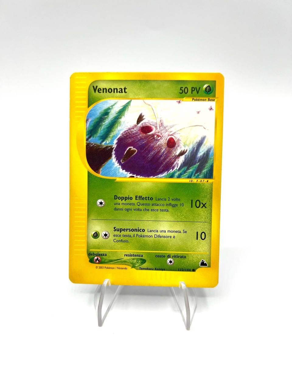 Pokemon-Karte Venonat Skyridge Set 112/144 Italienisch Excellent Vintage Kein Holo