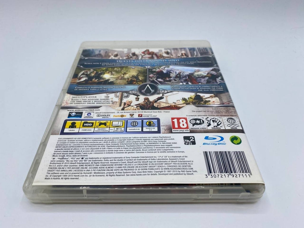 ASSASSIN'S CREED BROTHERHOOD gioco COMPLETO ITALIANO Sony Playstation 3