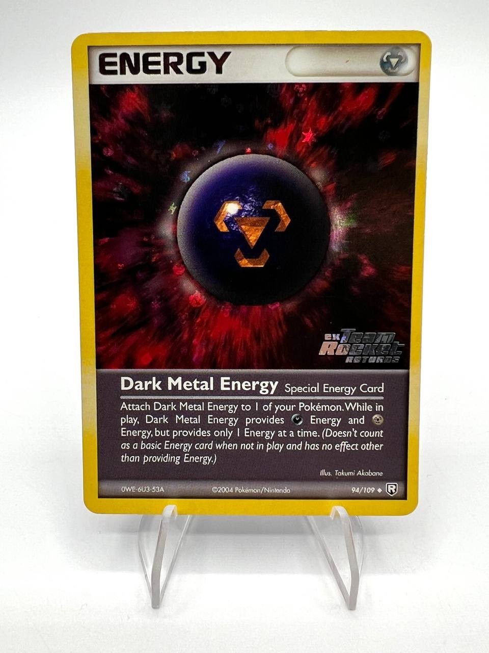 Pokemon Dark Metal Energy 94/109 Team Rocket Returns Holo Stamped ENG Excellent