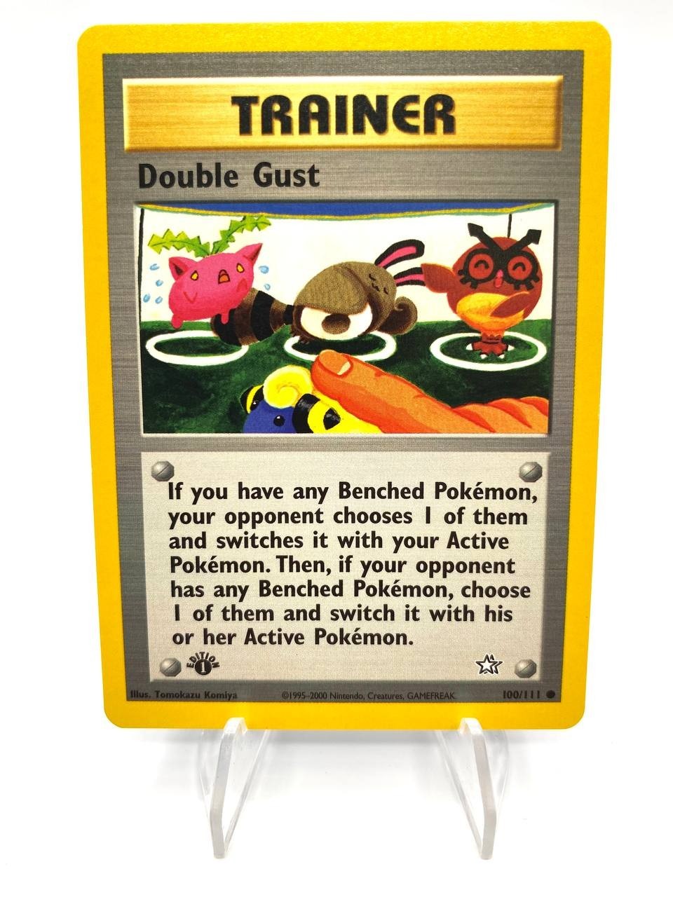 Carta Pokemon Neo Genesis Double Gust Doppia folata 100/111 ENG NM 1a Edizione