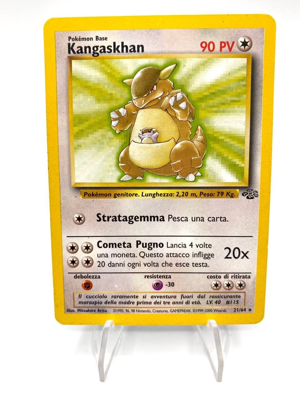 Carta Pokemon Set Jungle Kangaskhan 21/64 Italiano Excellent Vintage