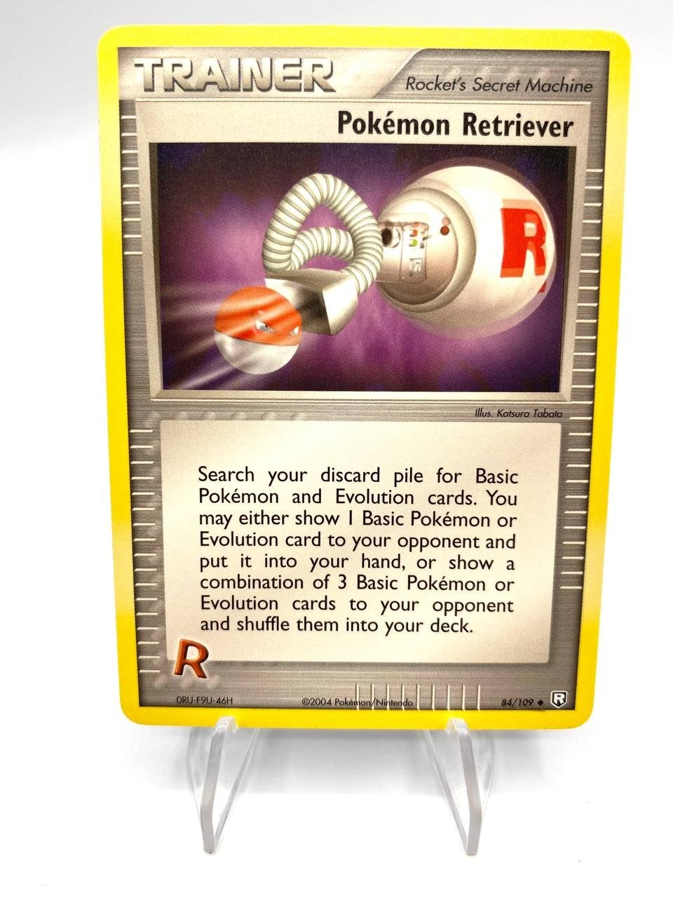Carta Pokemon Retriever 84/109 set Team Rocket Returns Near mint Vintage ENG