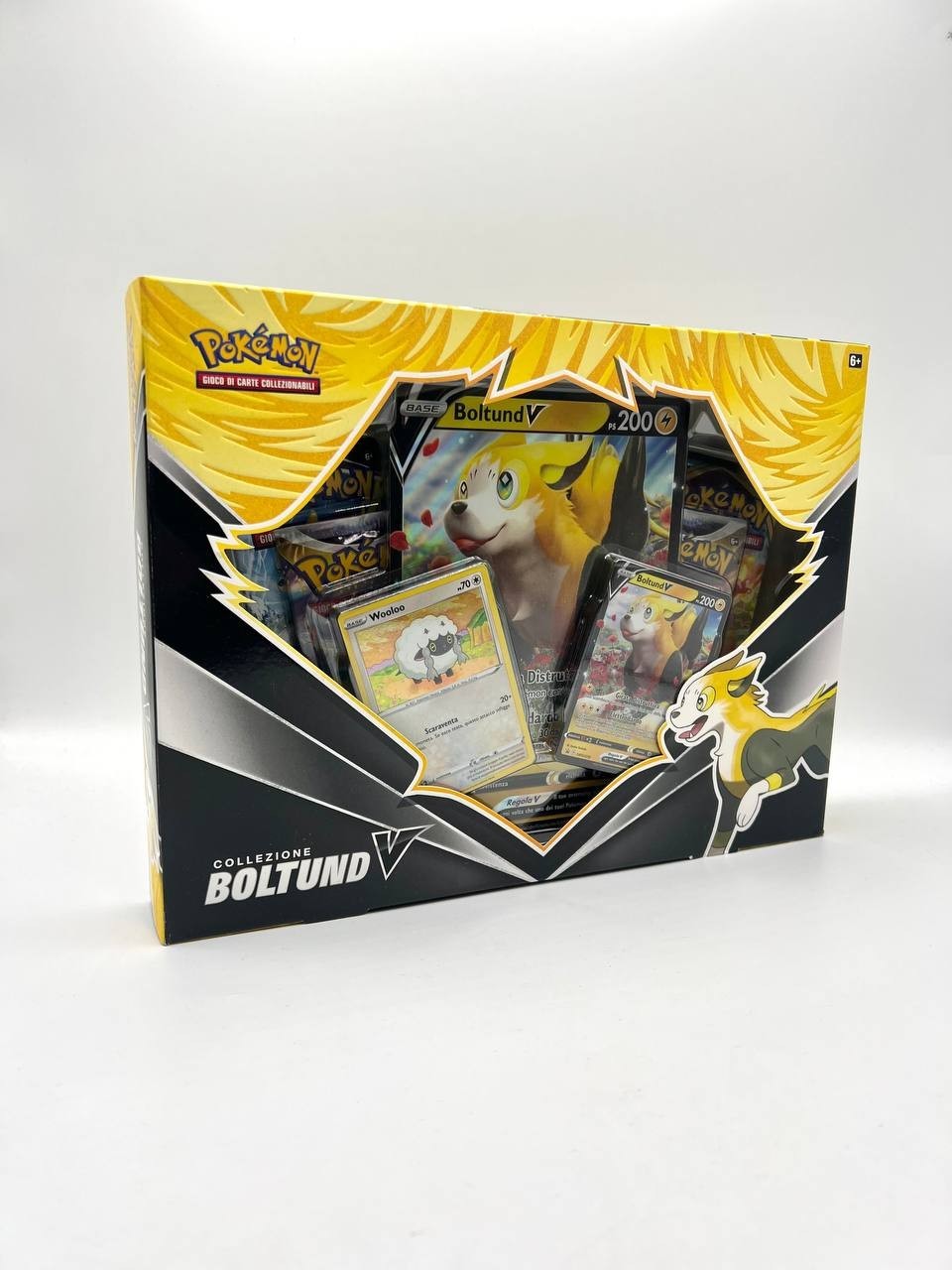 Pokemon Boltund V Collezione Box 2 promo 4 bustine Sealed Italiano