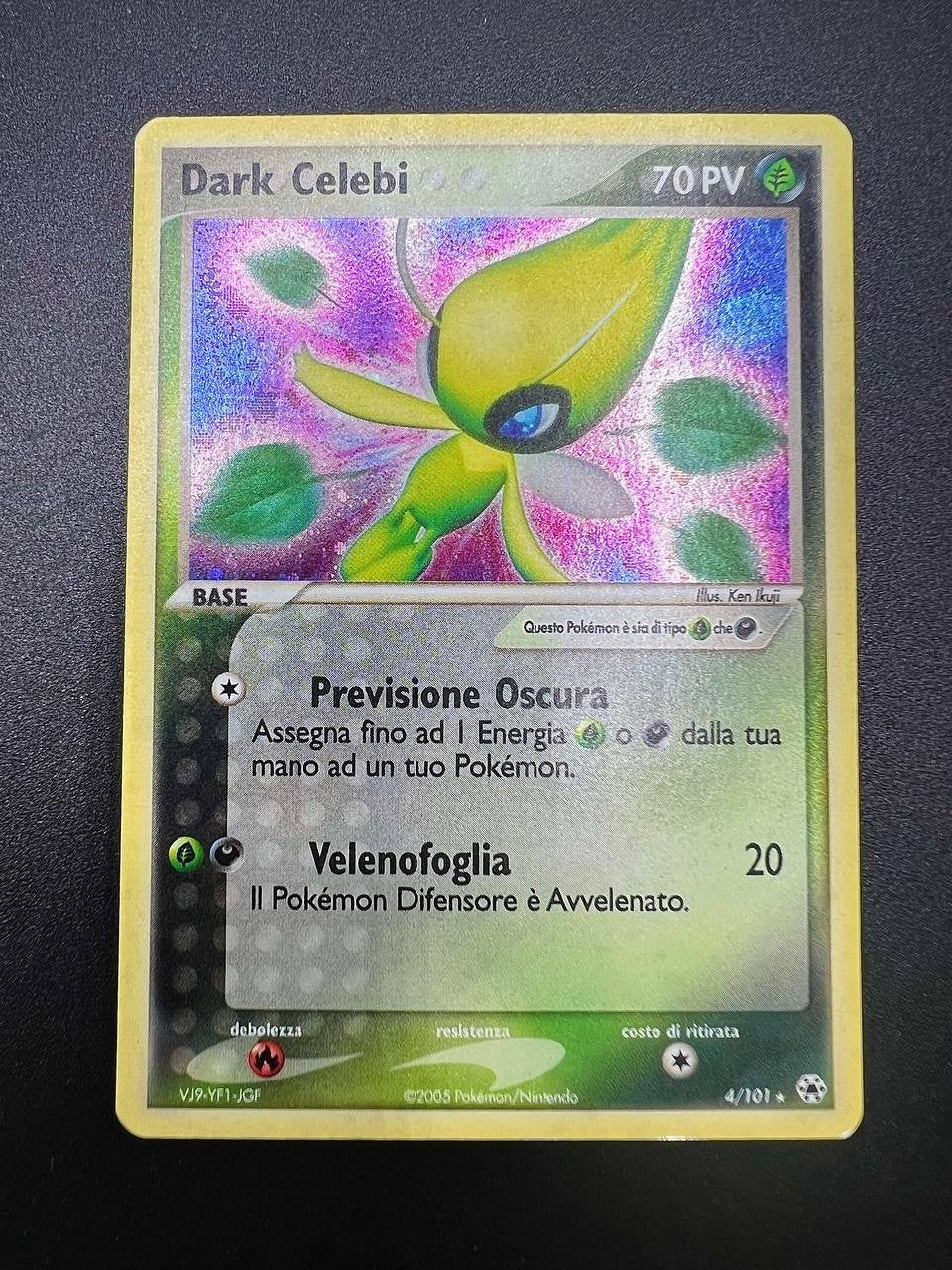 Pokémon Dark Celebi Holo HL 4/101 EX Leggende Nascoste Italiano ITA Carta EXC