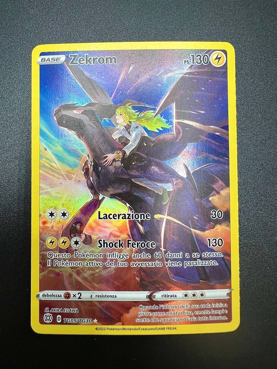 carta pokemon zekrom BRS TG05 astri lucenti italiano excellent art rare