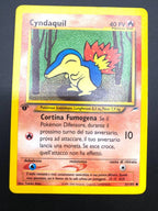 Carta Pokemon Cyndaquil set Neo Genesis 1a edizione 61/105 Good Vintage Italiano