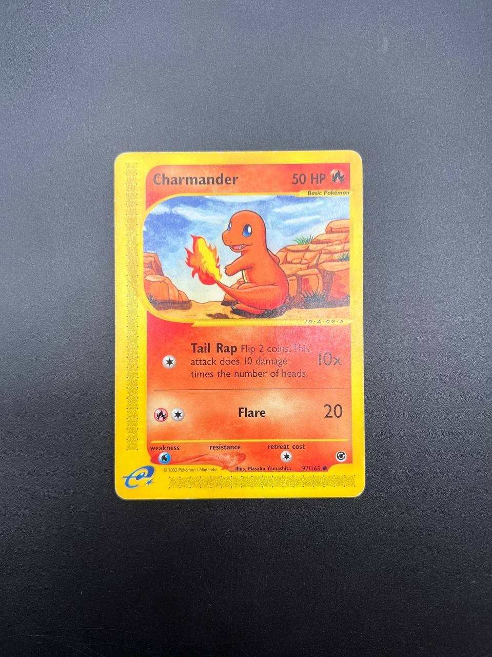 Carta Pokemon set Expedition Charmander 97/165 No Holo Inglese ENG Played