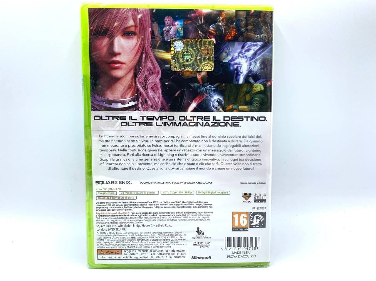 Final Fantasy XIII-2 Microsoft Xbox 360 Completo Nuovo Sigillato Italiano