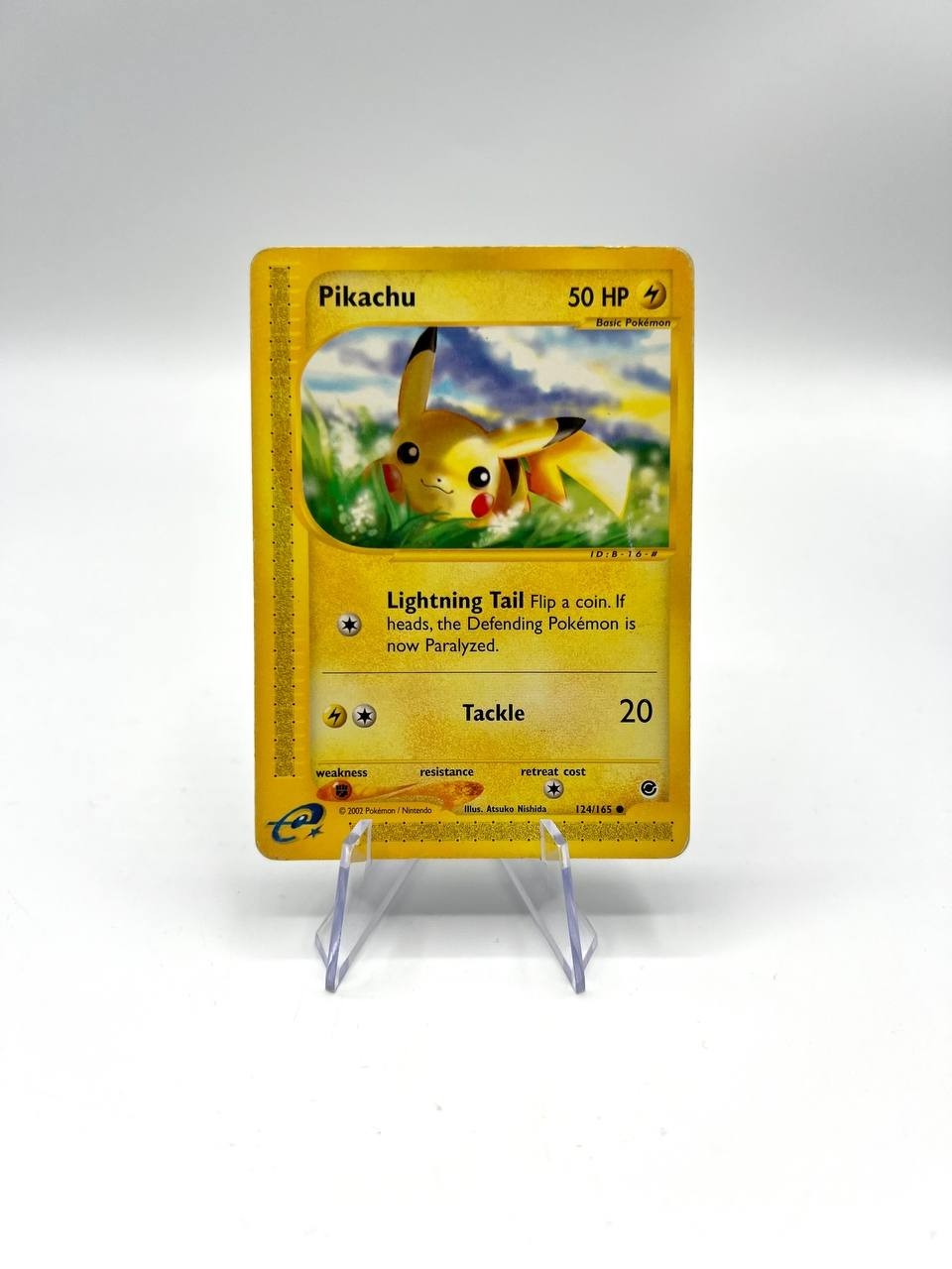 Carta pokemon Pikachu 124/165 set Expedition No holo vintage Inglese Poor