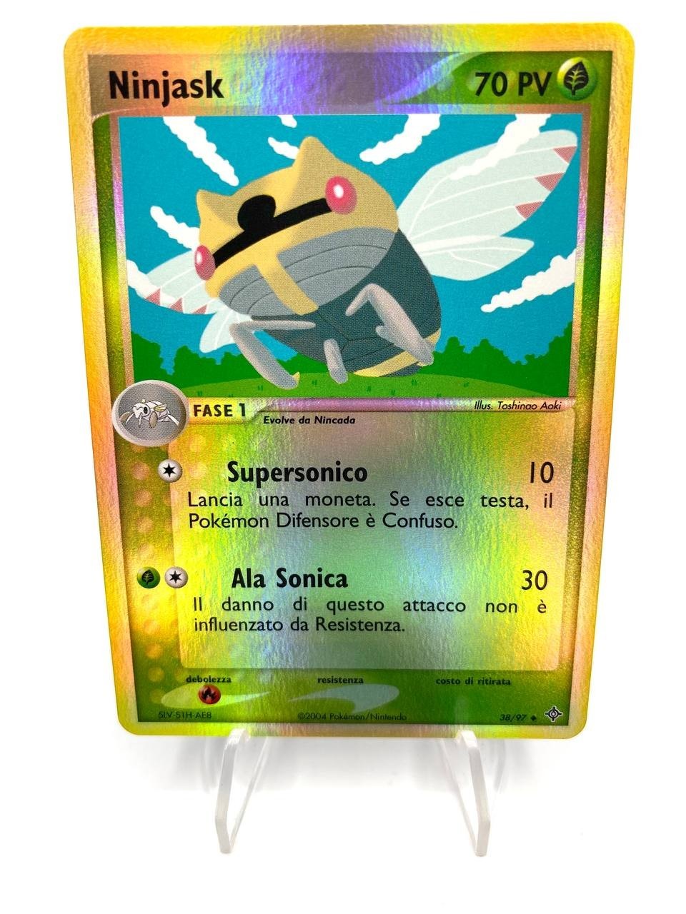 Carta pokemon Ninjask ex Drago 38/97 Reverse holo Italiano Near mint Vintage