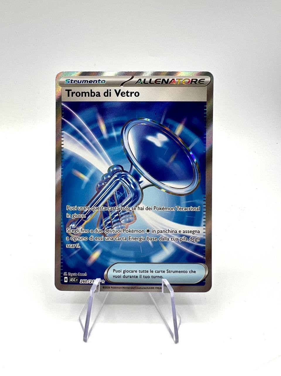 Pokémon Tromba di Vetro 260/217 Aascesa eroica Full Art italiano near mint