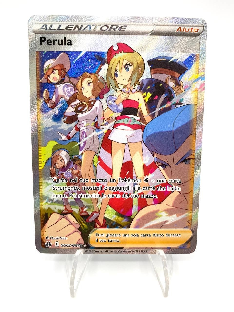 Carta POKEMON PERULA GG63/GG70 set ZENIT REGALE Italiano FULL ART Near Mint