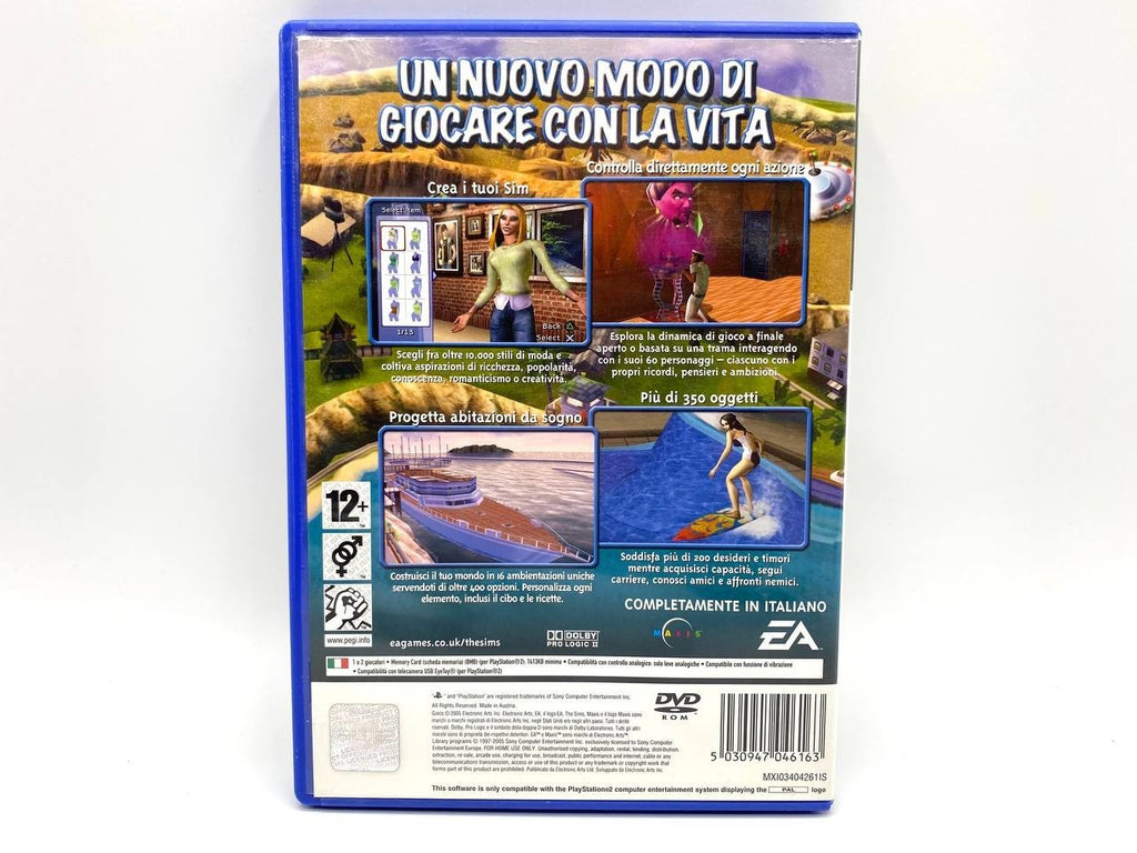 The Sims 2 EA 2005 Sony Playstation 2 PS2 Completo funzionante Italiano