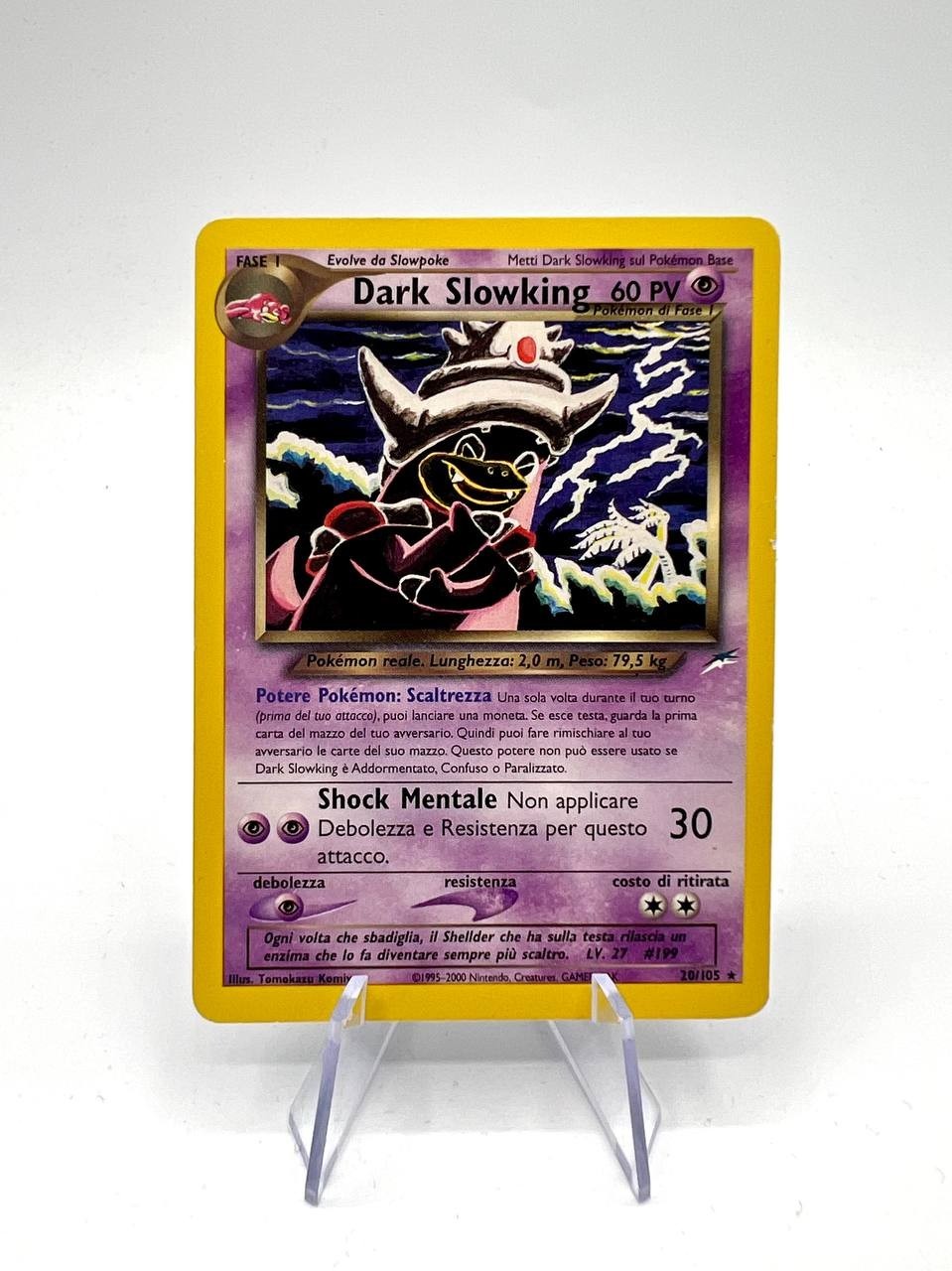 Nintendo Dark Slowking Neo Destiny 20/105 rara no holo italiano excellent