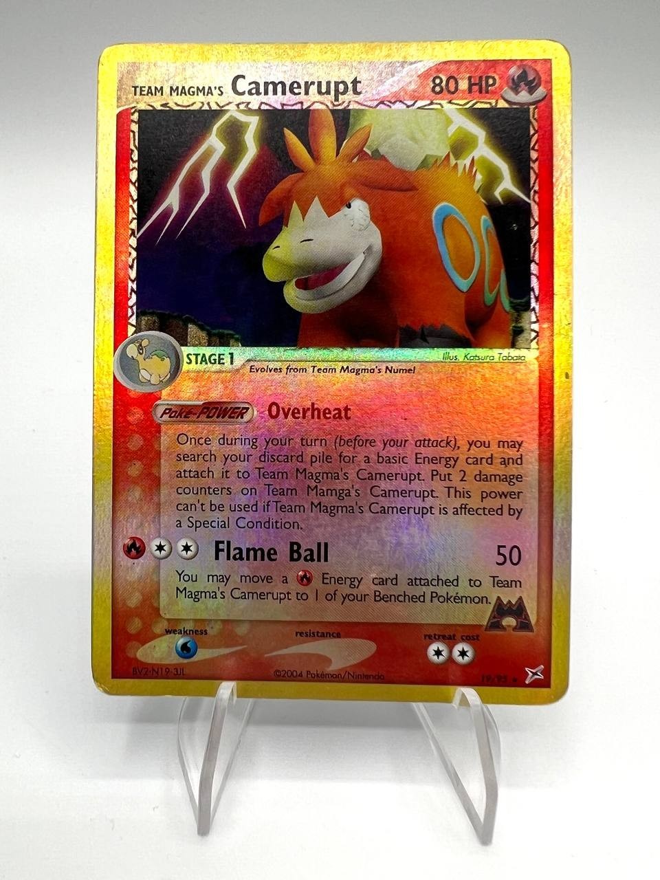 Carta Pokemon Team Magma's Camerupt Team Magma vs Team Aqua 19/95 Reverse Good