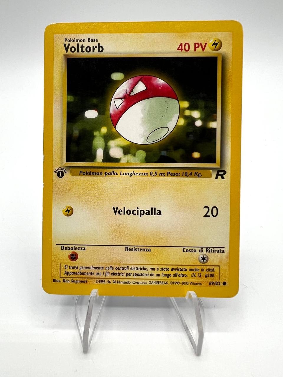 Carta Pokemon Voltorb set Team Rocket 69/82 Poor 1a Edizione Vintage No holo ITA