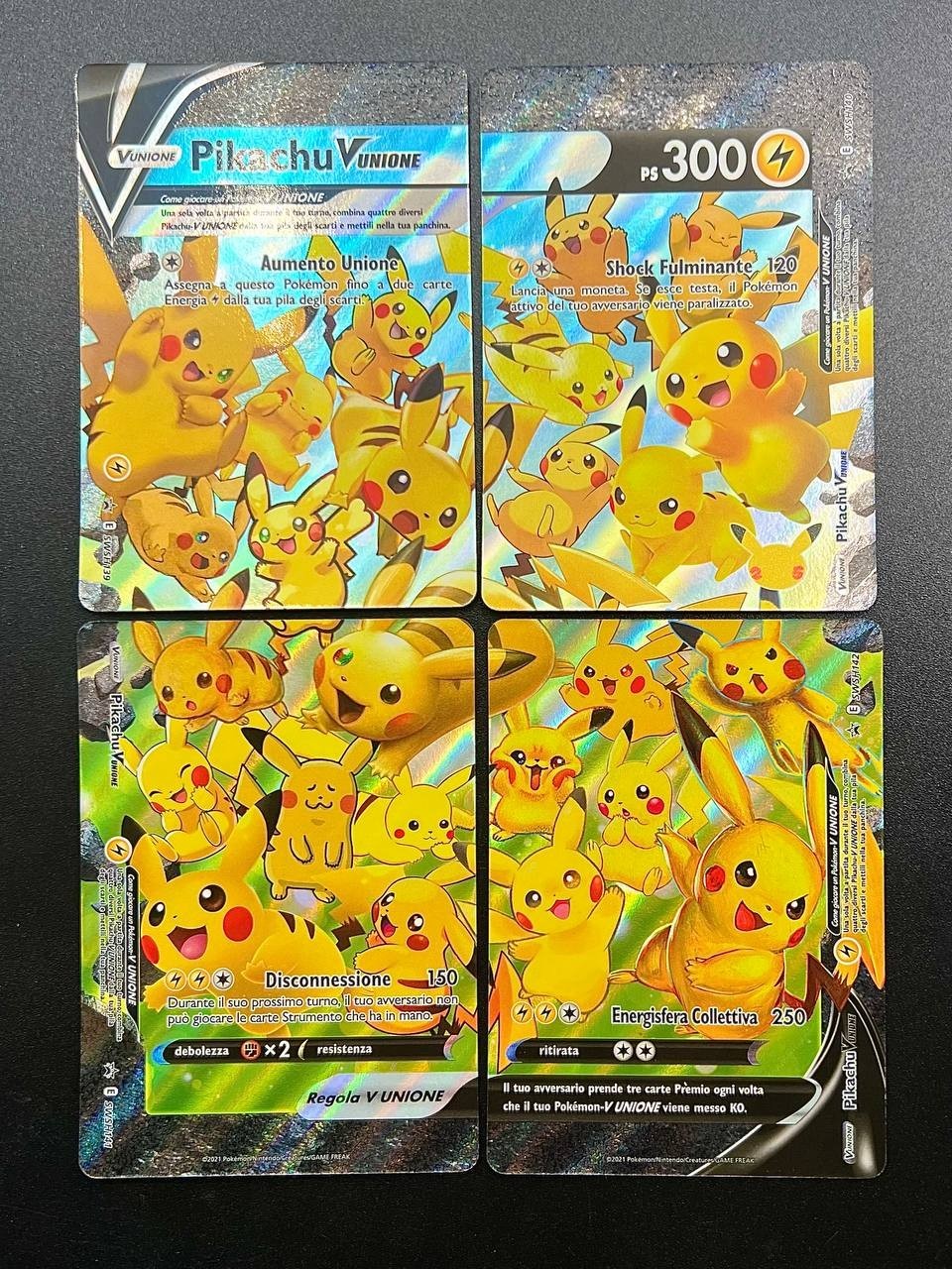 Carte Pokémon Puzzle Pikachu V Unione SWSH Gran festa Italiano Near mint Holo