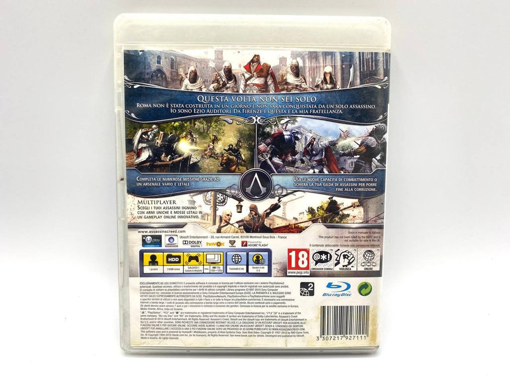 Assassin's Creed Brotherhood 2 2010 Sony PlayStation 3 PS3 Completo Italiano