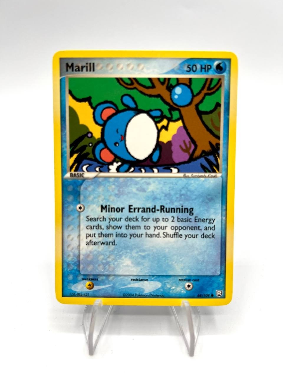 Carta pokemon Marill 68/109 set Team Rocket Returns Excellent Vintage Inglese