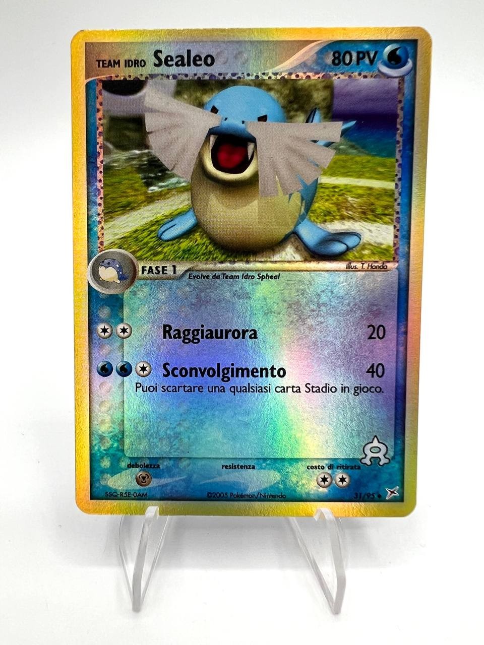 Pokemon Team Idro Sealeo 31/95 Ex Team Magma vs. Aqua Reverse Holo NM Italiano