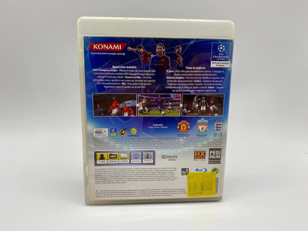 PLAYSTATION 3 PS3 PES 2009 PRO EVOLUTION SOCCER ITALIANO konami Funzionante
